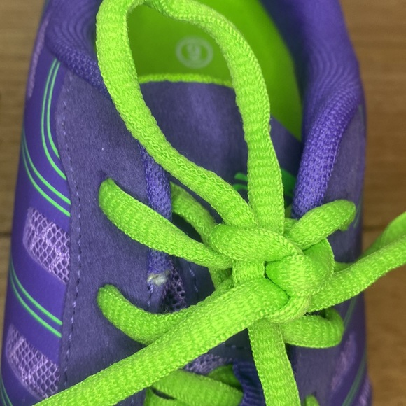 Crane - Purple and Green Lightweight Sneakers - Size 9 - Picture 3 of 7